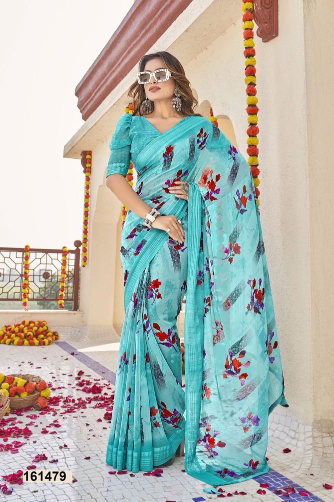 Nityansha Vol 3 By Vallabhi Georgette Printed Surat Sarees Wholesale Market